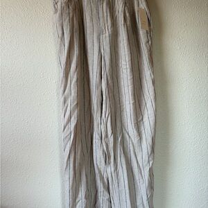 a new day Beige Striped women’s pants